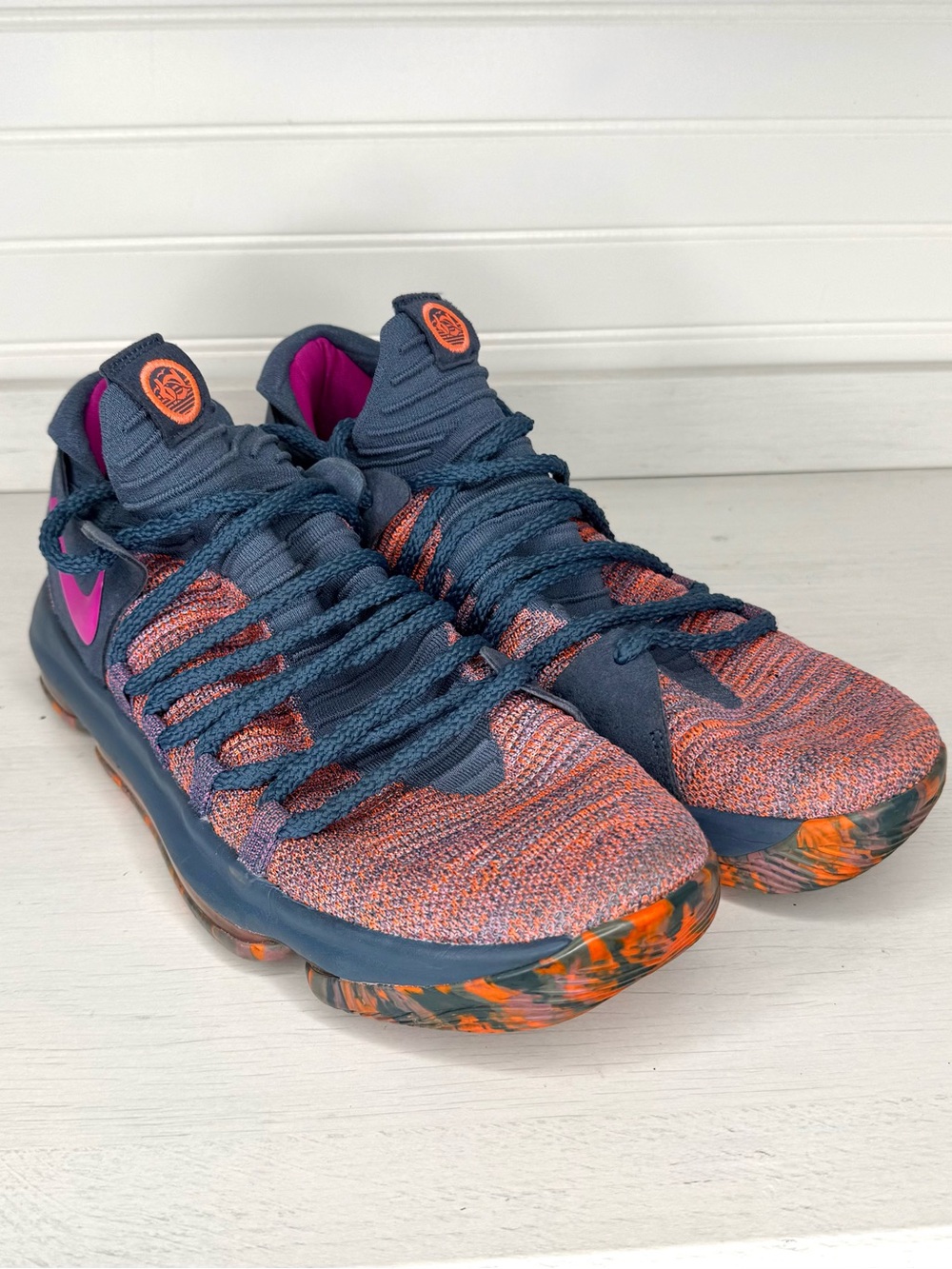 Nike KD 10 All Star 2018 Low Top Men's Sneakers Blue/Orange/Pink 897817-400